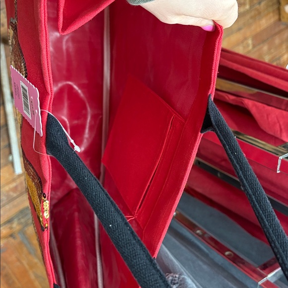 Simply Southern Red Tote with Gold Sequin Bow - Picture 2 of 2